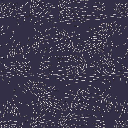 Organic Cotton Headband - Navy Dandelion Wish