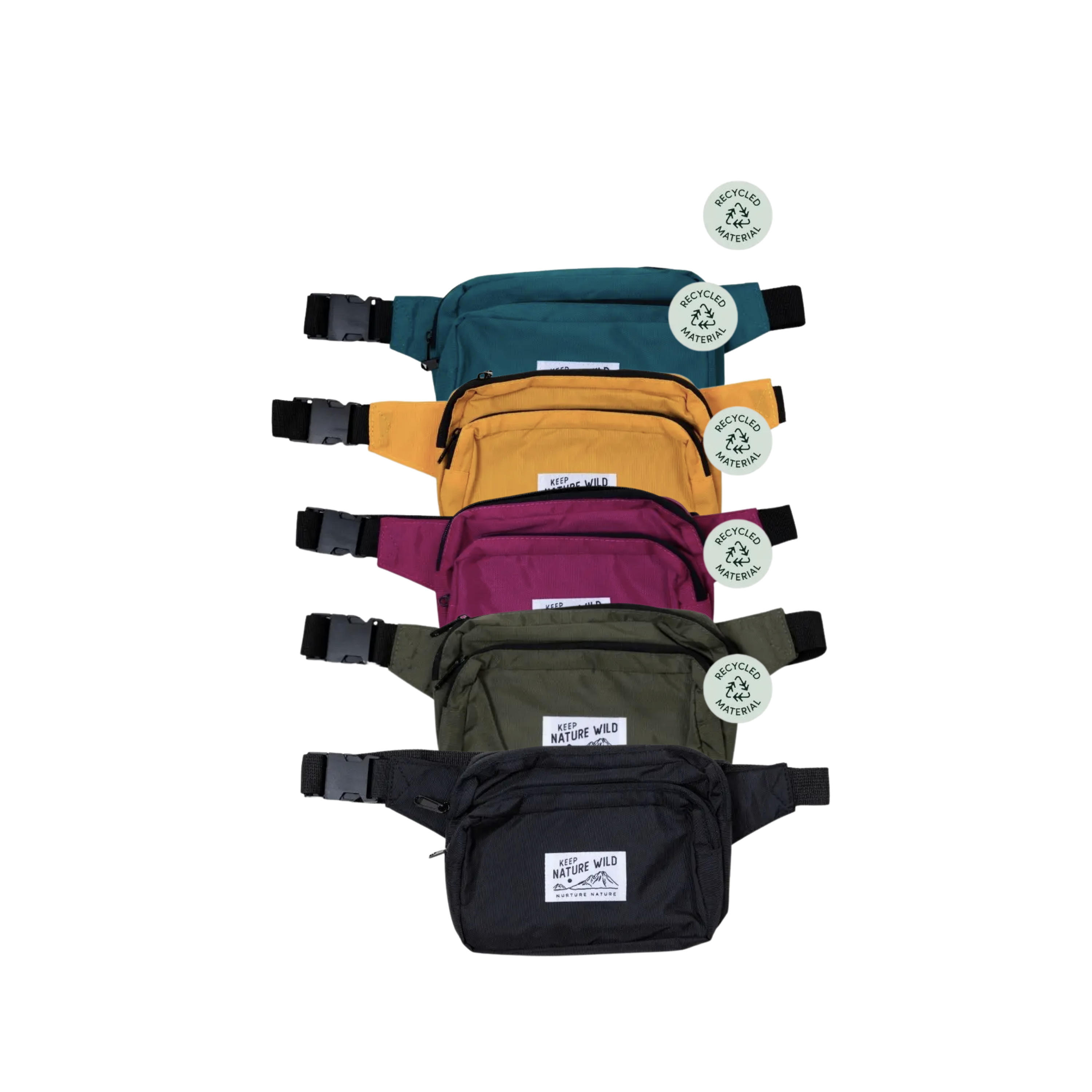 Keep Nature Wild Recycled Fanny Pack Golden Hour Gift Co