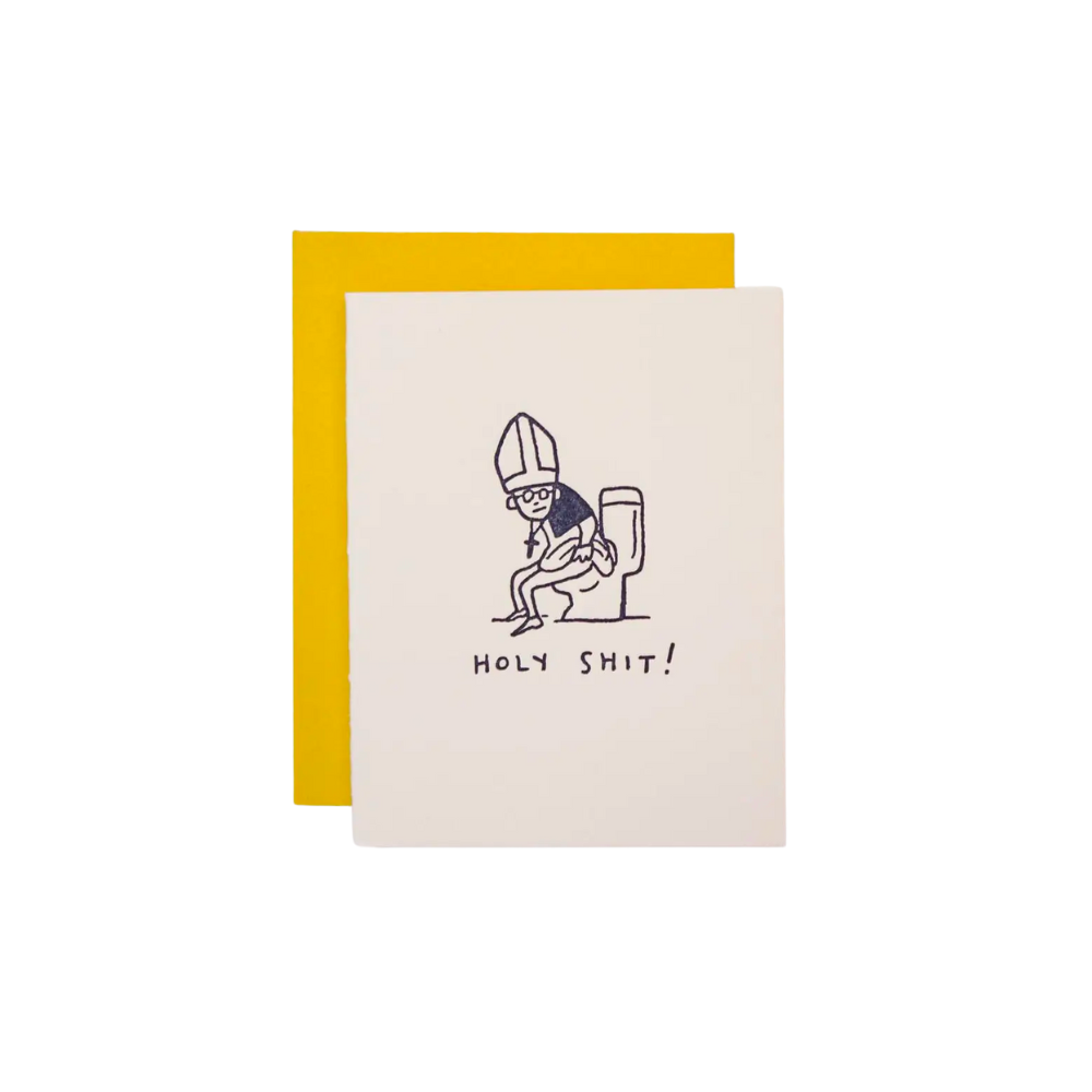 Holy Shit Greeting Card