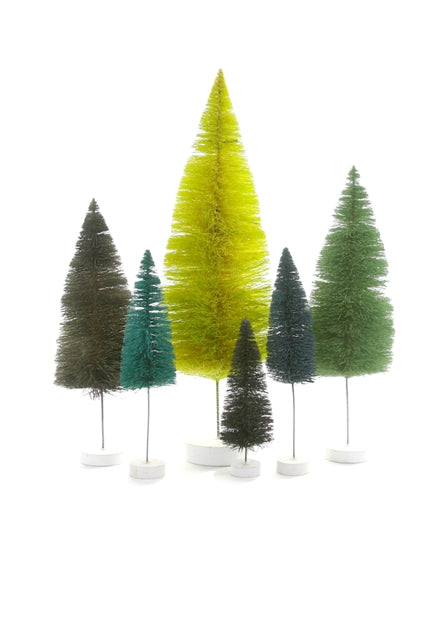 Green Sisal Bottle Brush Tree