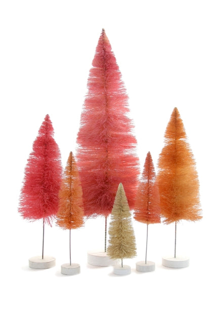 Shades of Pink Sisal Bottle Brush Trees