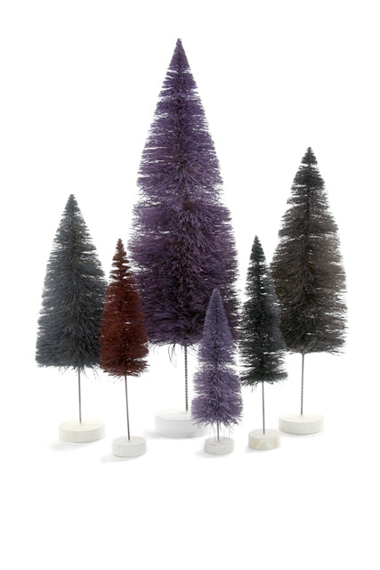 Purple Hues Sisal Bottle Brush Trees