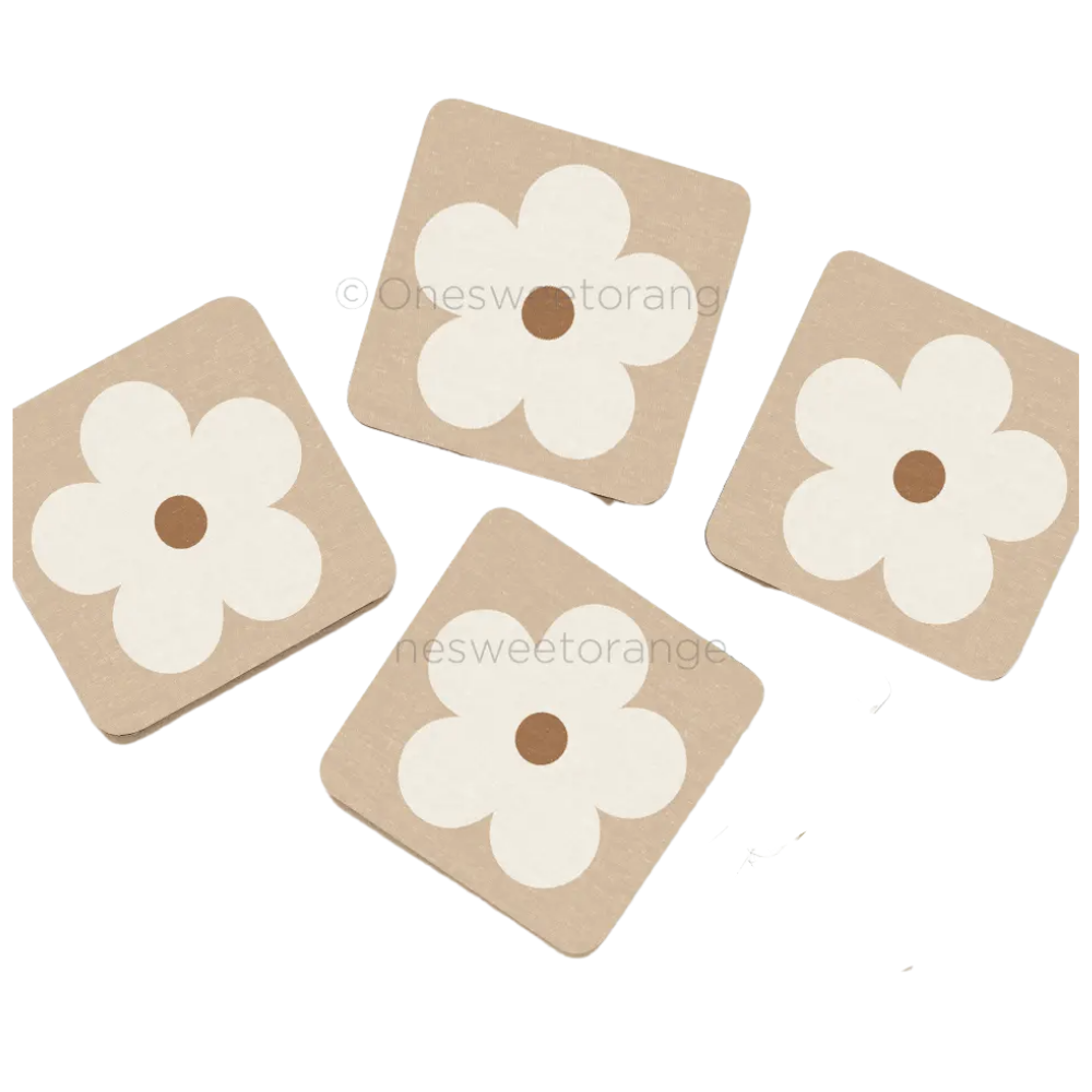 Terra Daisy Coaster Set of 4