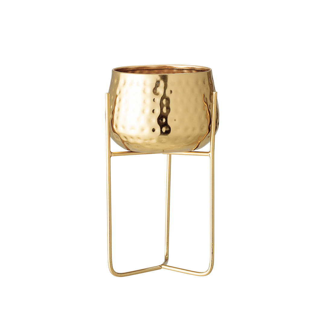 Small Brass Planter with Stand