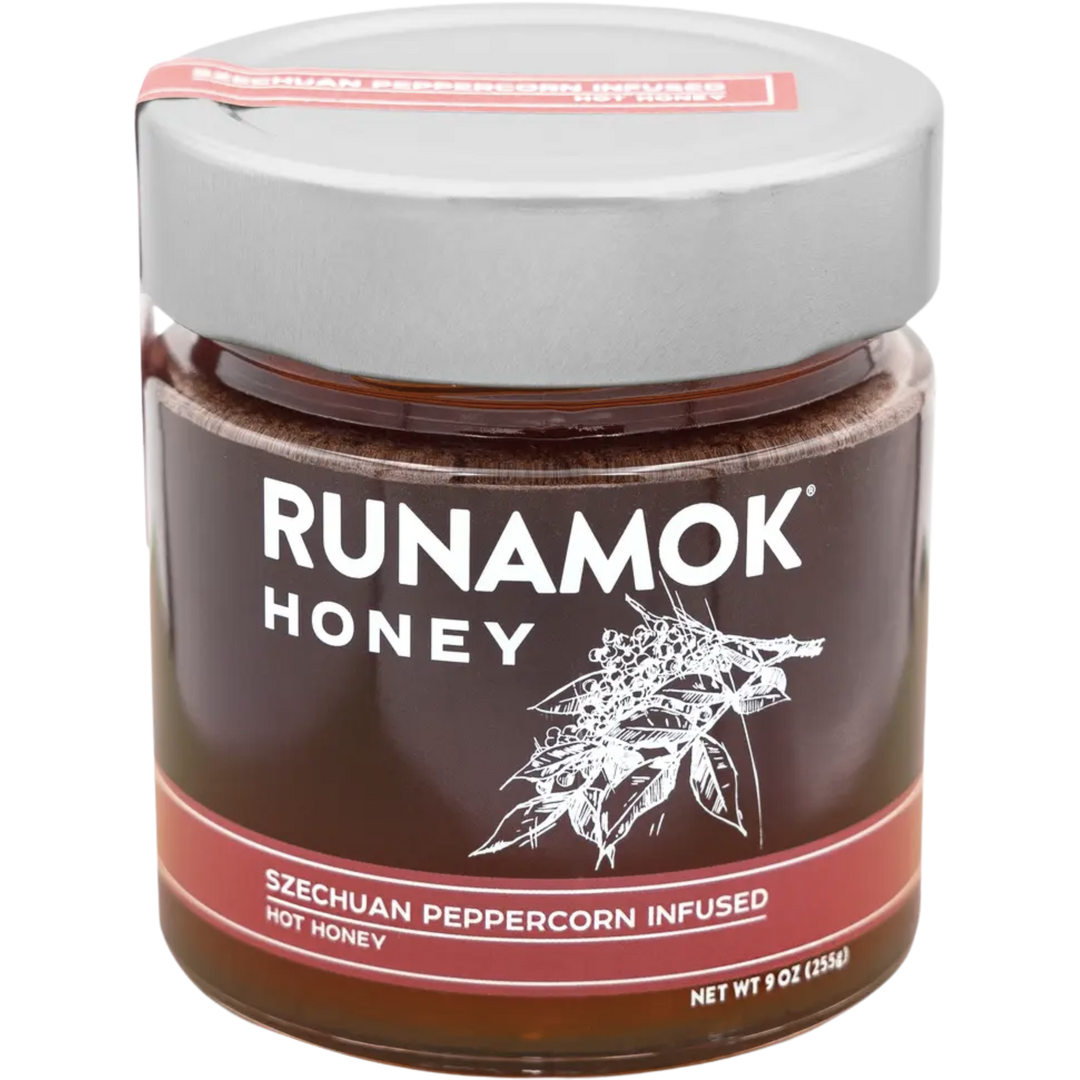 Szechuan Peppercorn Infused Hot Honey 9oz