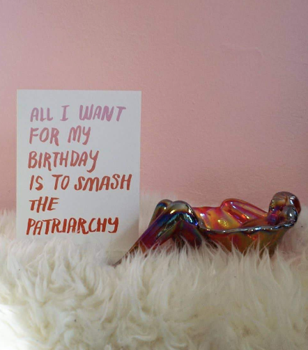 Smash the Patriarchy Greeting Card