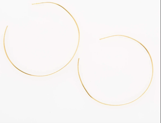 Circle Wire Hoop Earrings