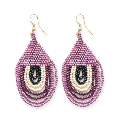 Sunset Seed Bead Earrings