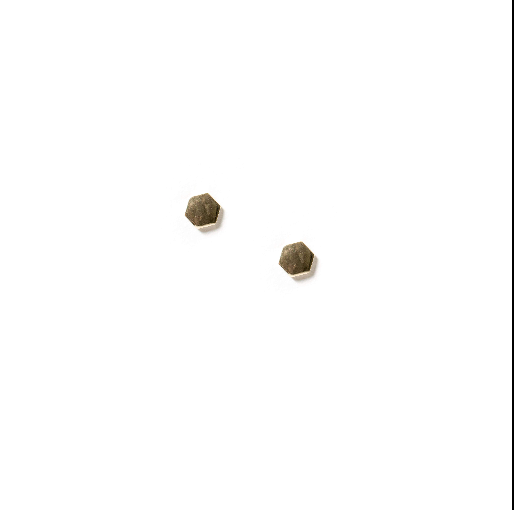 Tiny Hexagon Studs