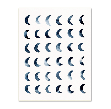 Indigo Moon Slivers Art Print