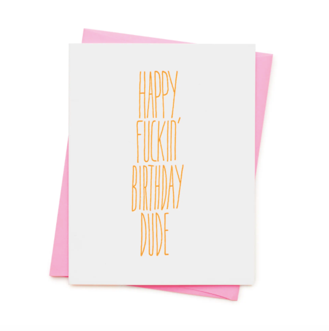 Birthday Dude Card