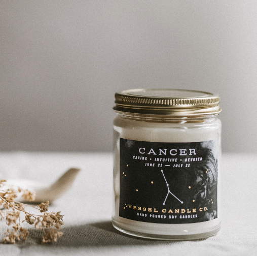 Cancer Zodiac Candle
