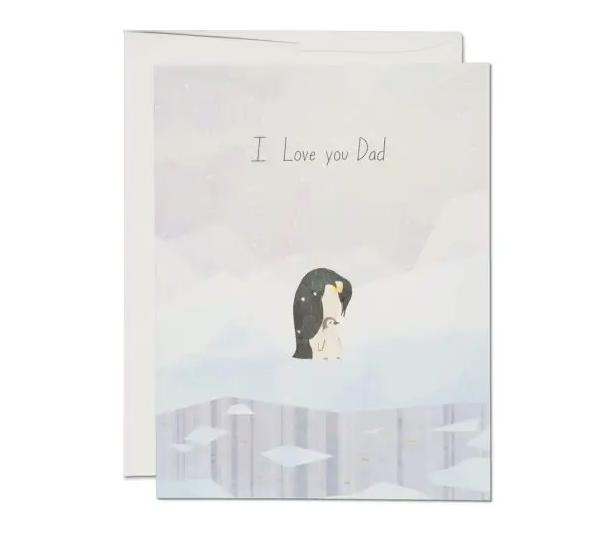 Penguins Father's Day Card