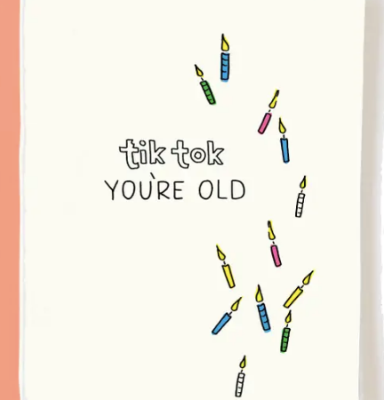 Tik Tok Birthday Card