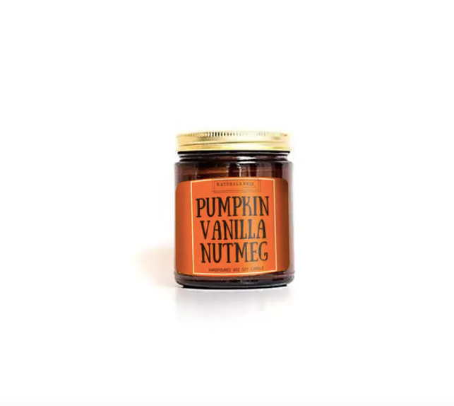 Fall Pumpkin Vanilla Nutmeg Soy Candle - 4 oz