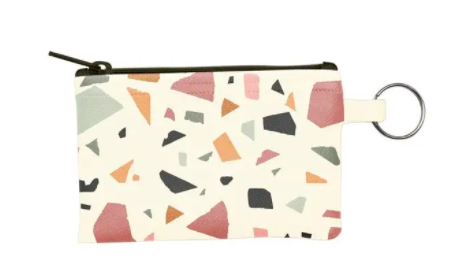 Penny Key Ring Terrazzo Pouch