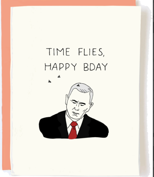 Time Flies Happy Birthday Card