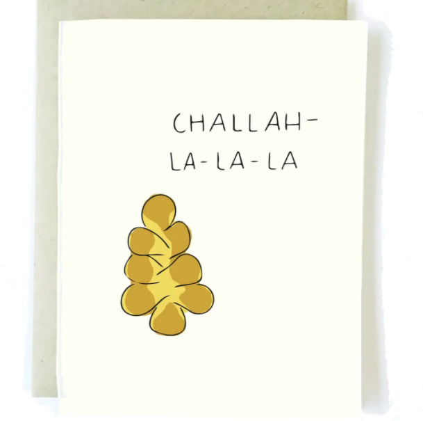 Challah-La-La-La Hanukkah Card Card