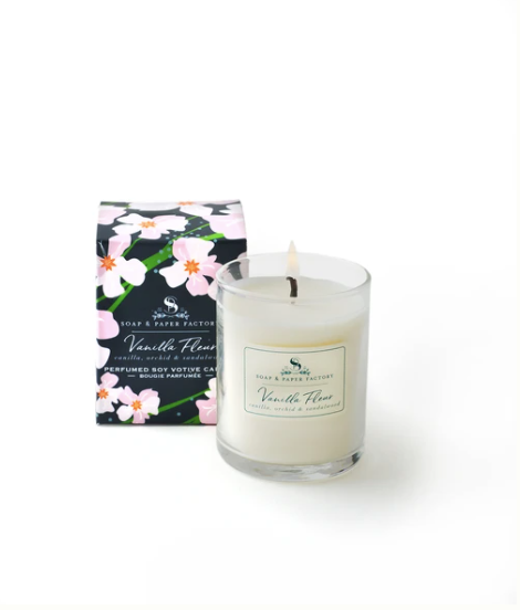 Vanilla Fleur Soy Votive Candle