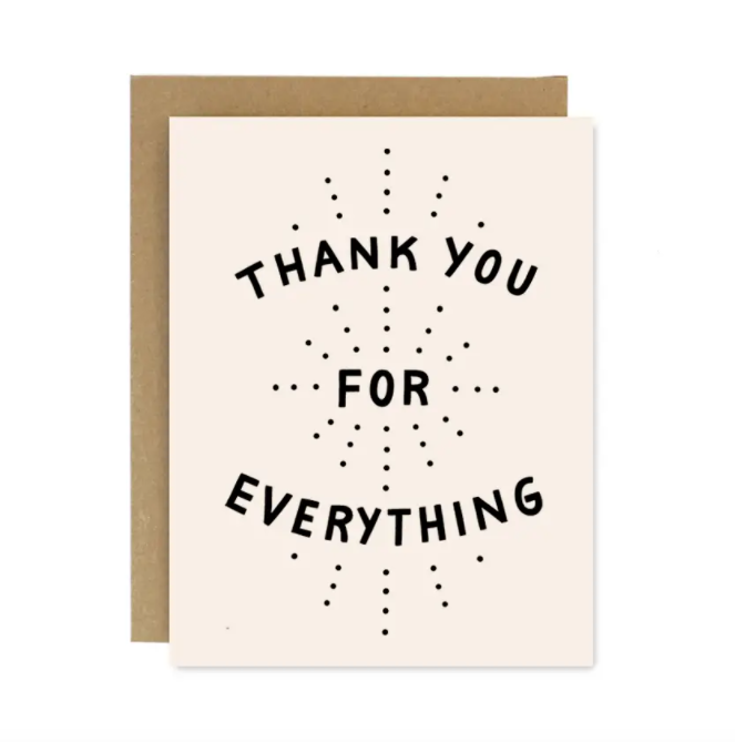 Thank You For Everything Card