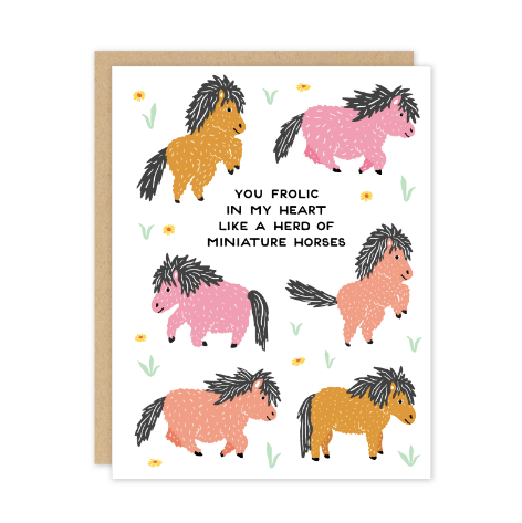 Miniature Horses Card