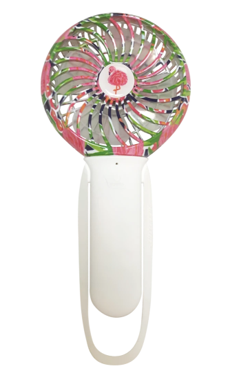 3 Speed Rechargeable Turbo Fan - Flamingo/ Pink