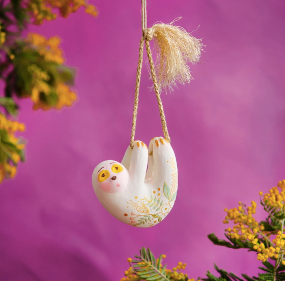 "Slothy" The Sloth Ornament
