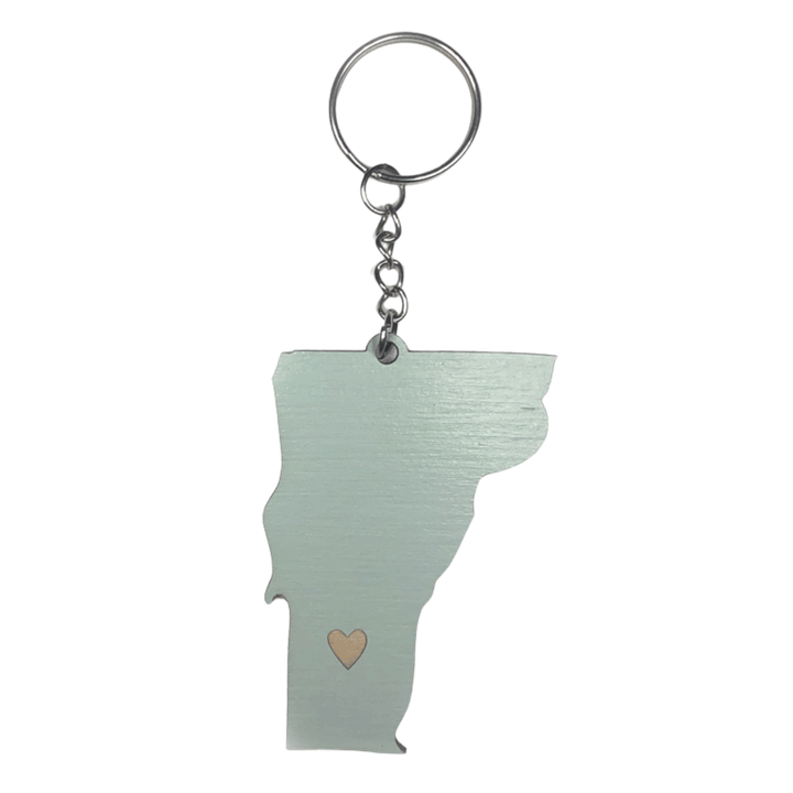 Vermont Heart Keychain