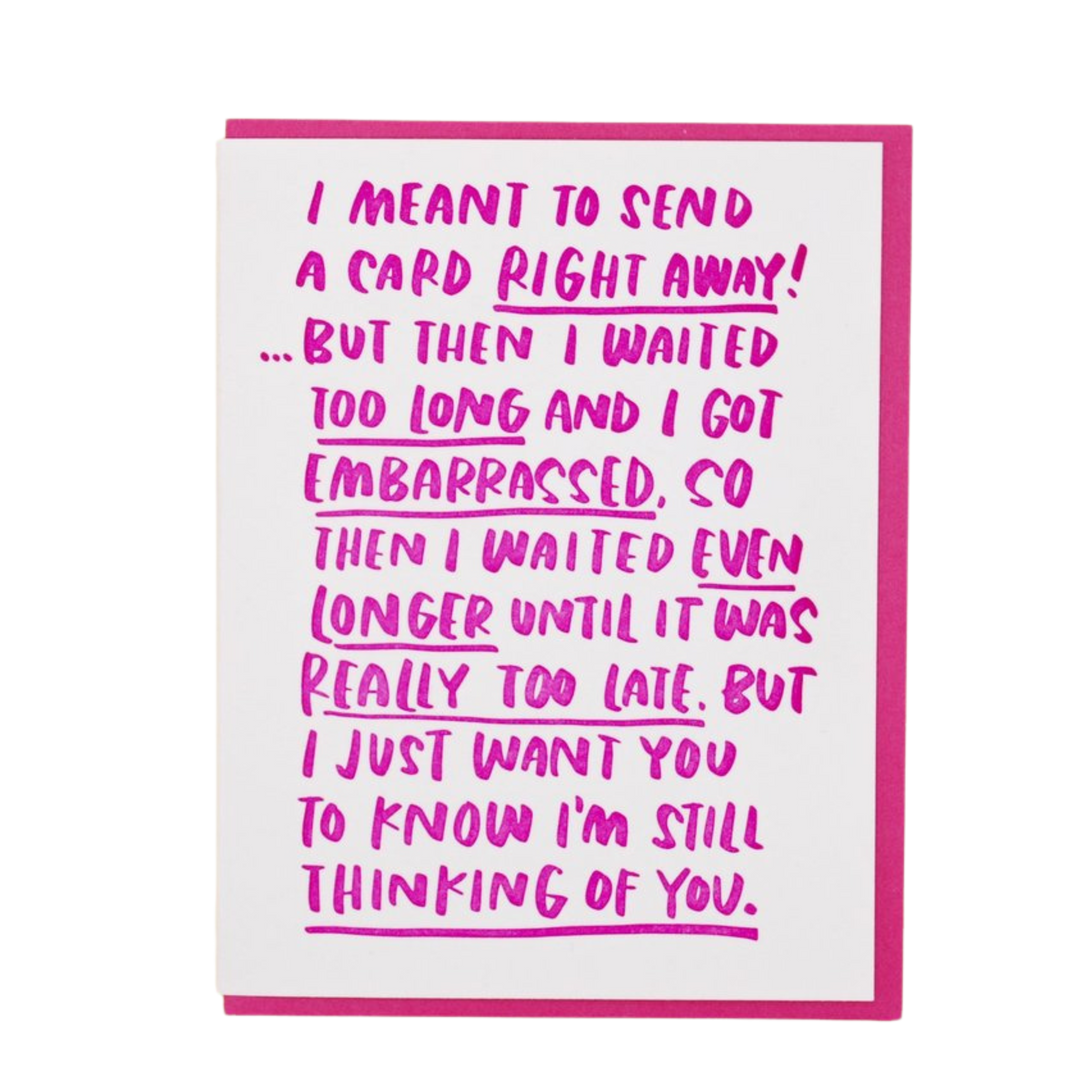 Belated Sympathy Card
