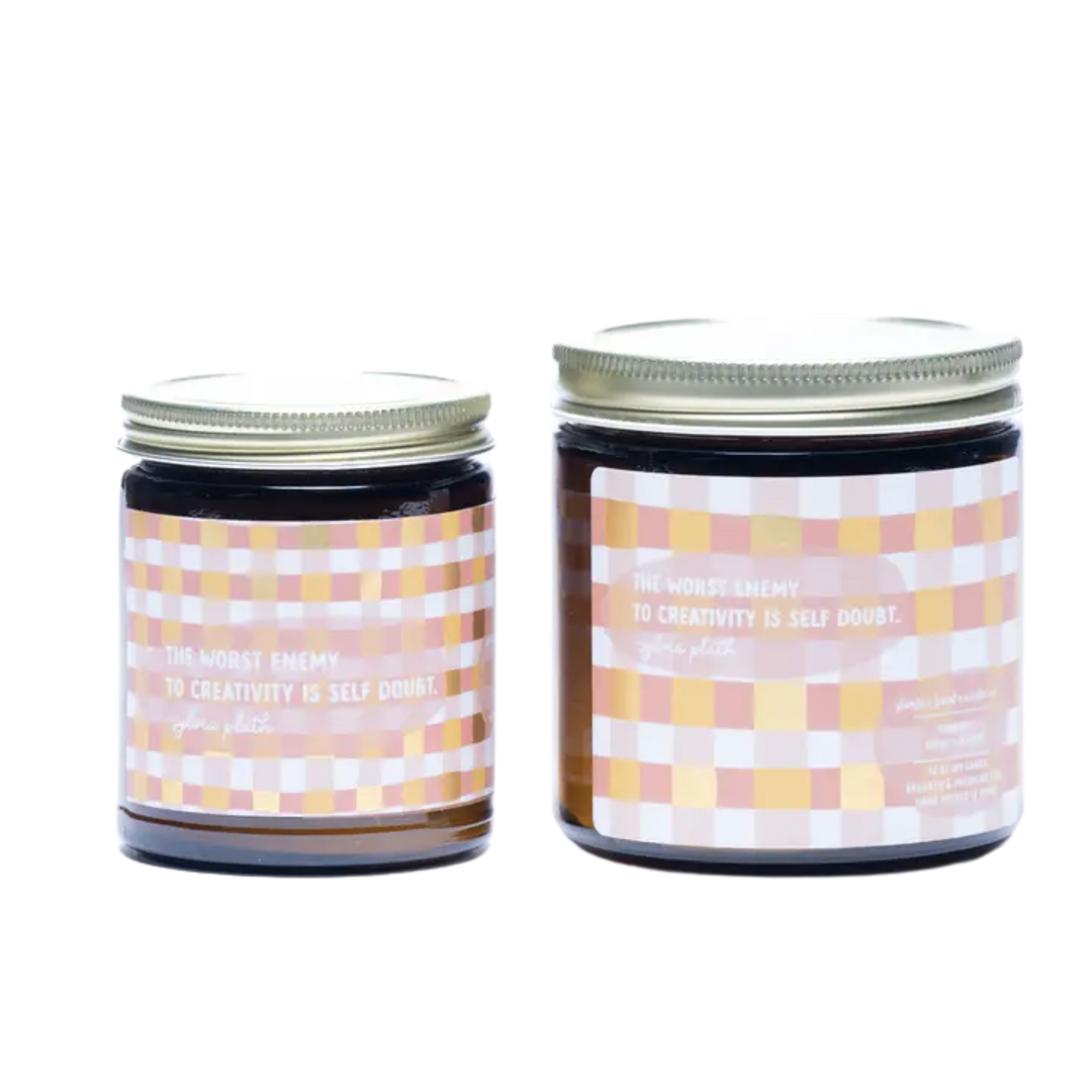 THE WORST ENEMY TO CREATIVITY IS SELF DOUBT - Spring Renewal Collection - Non Toxic Soy Candle