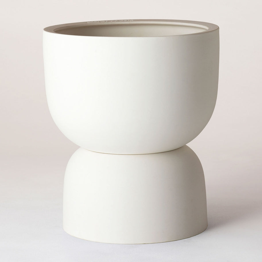 raw earth plant stand pot Raw Earth Plant Stand Pot (COLOUR: Chalk White)