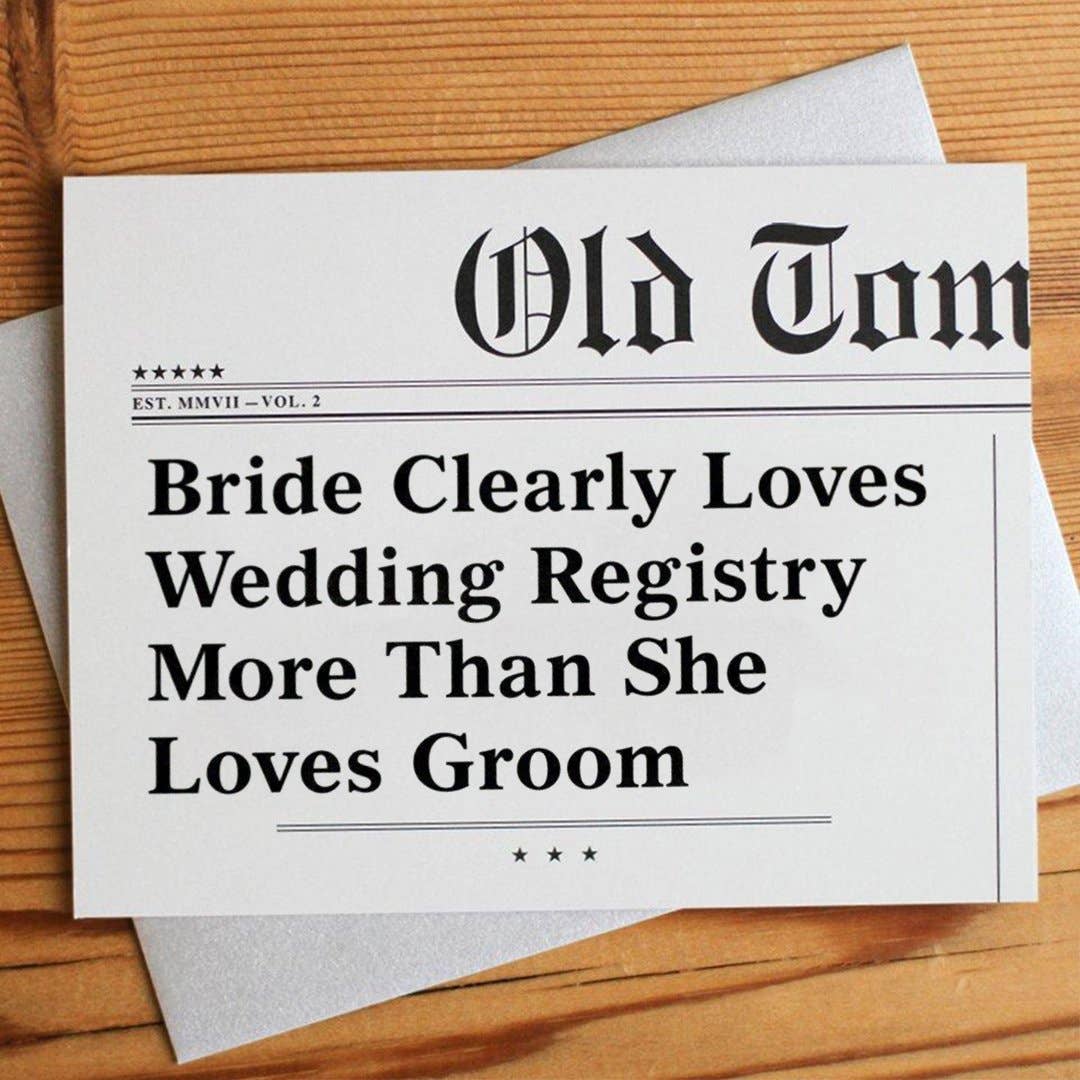 Wedding Registry Greeting Card