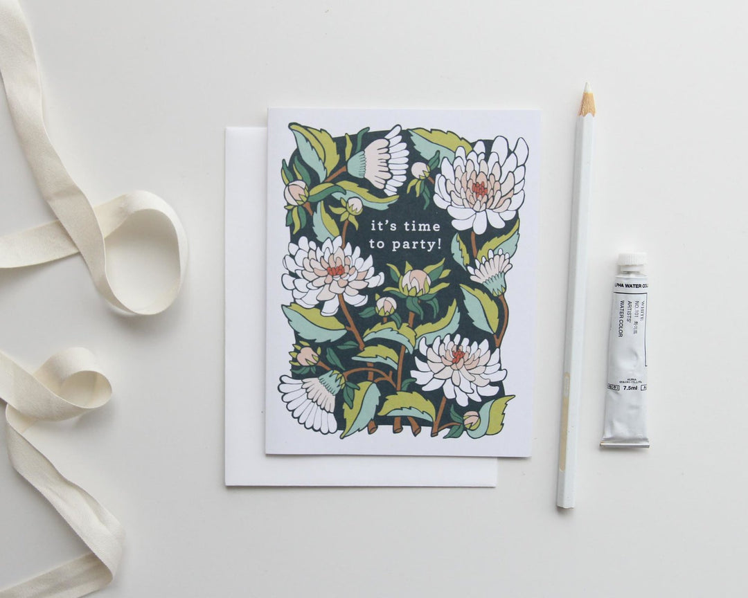 Its time to party! card- Dahlia