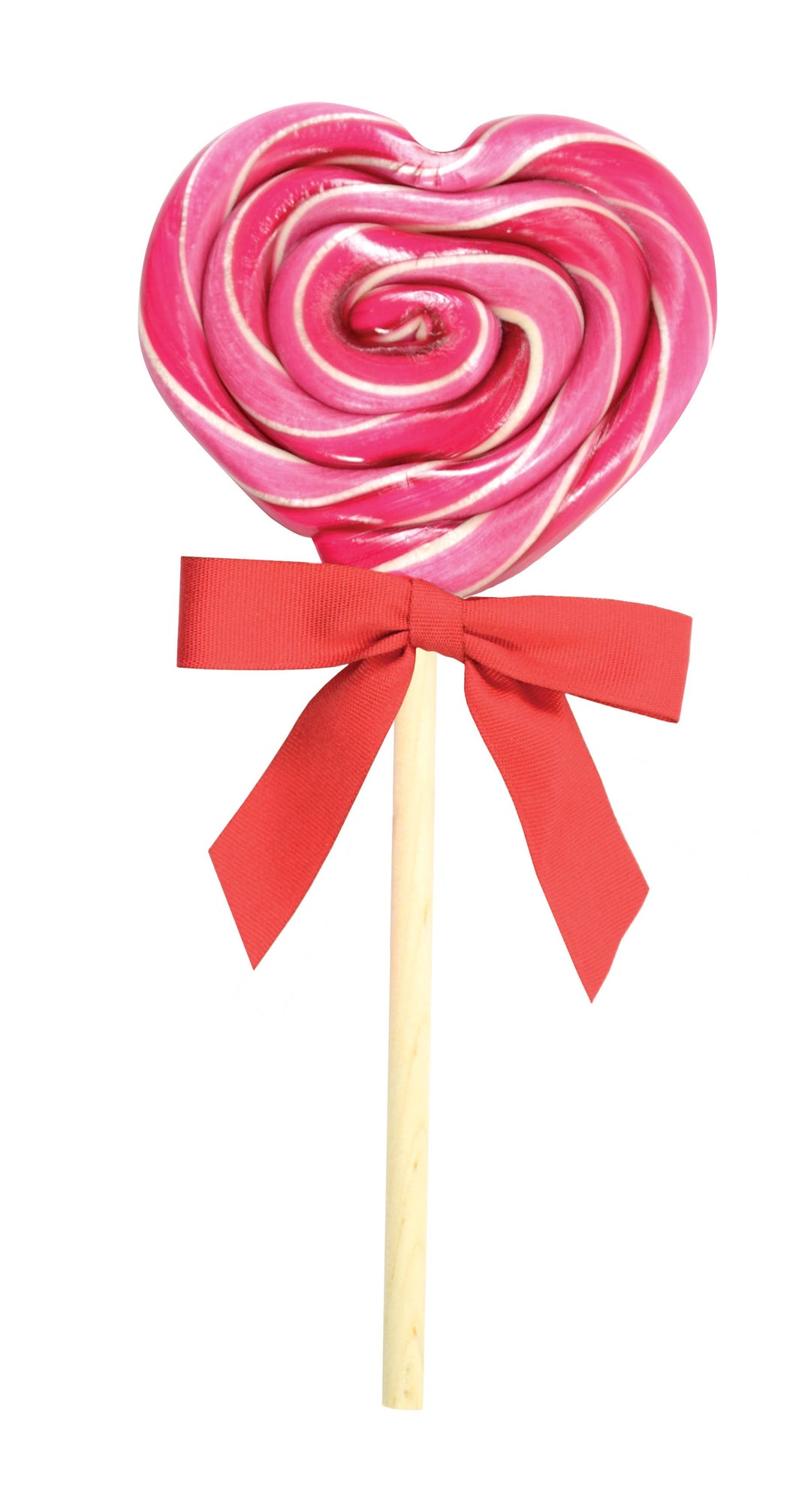 Organic Cherry Heart Lollipop