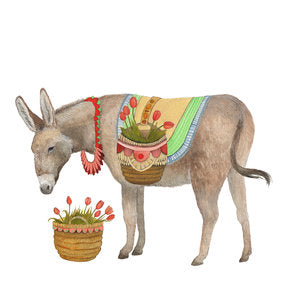 Flower Messenger: The Donkey - Art Print