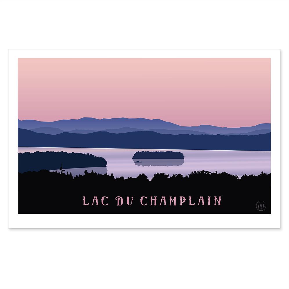 Lac Du Champlain - No. 2 - 12.5x19" print