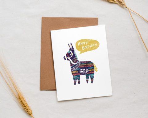 Birthday Pinata - Greeting Card
