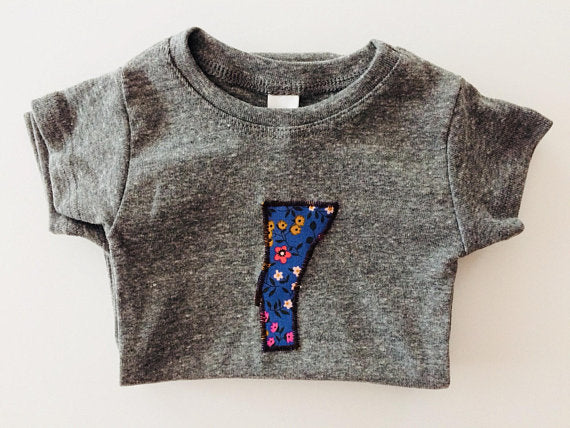 Vermont Floral Onesie