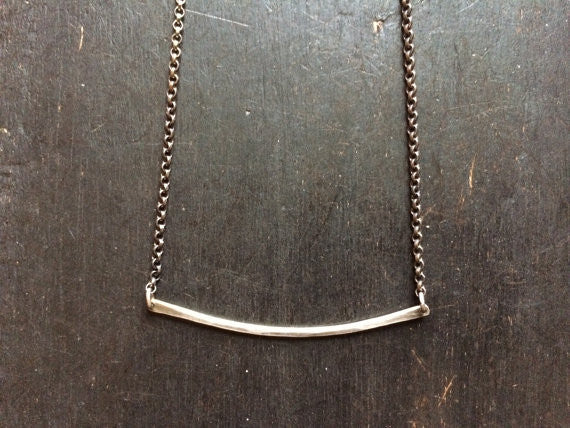One Rung Silver Necklace