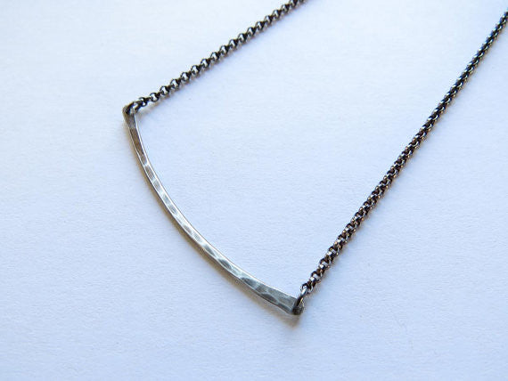One Rung Silver Necklace
