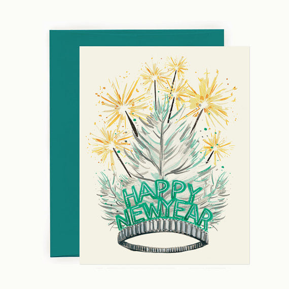 New Year's Tiara Card
