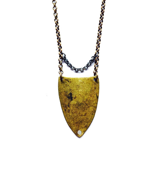 Hammered Spear Necklace