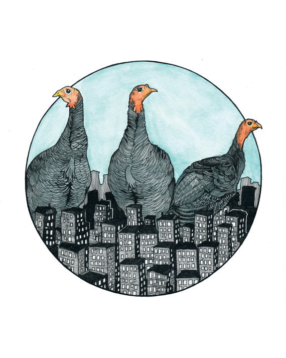 8x10 Print: Turkey Takeover