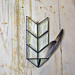 Beveled Glass Air Plant Holder/Single Shelf