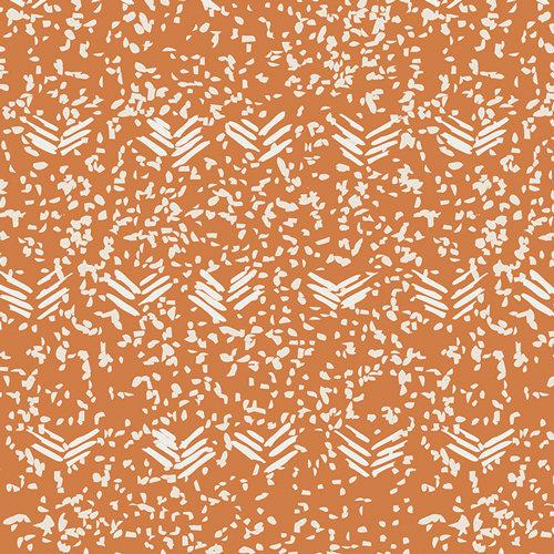 Organic Cotton Headband - Orange and White