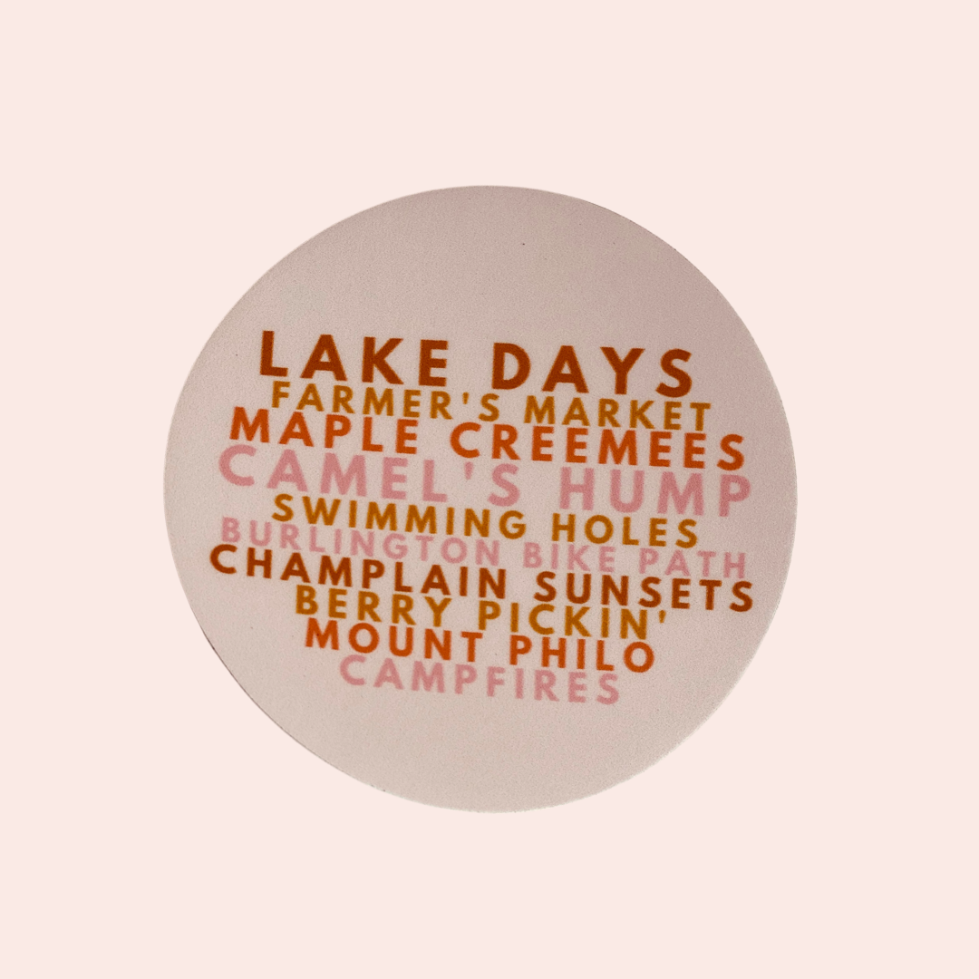 Vermont Summer Bucket List Sticker