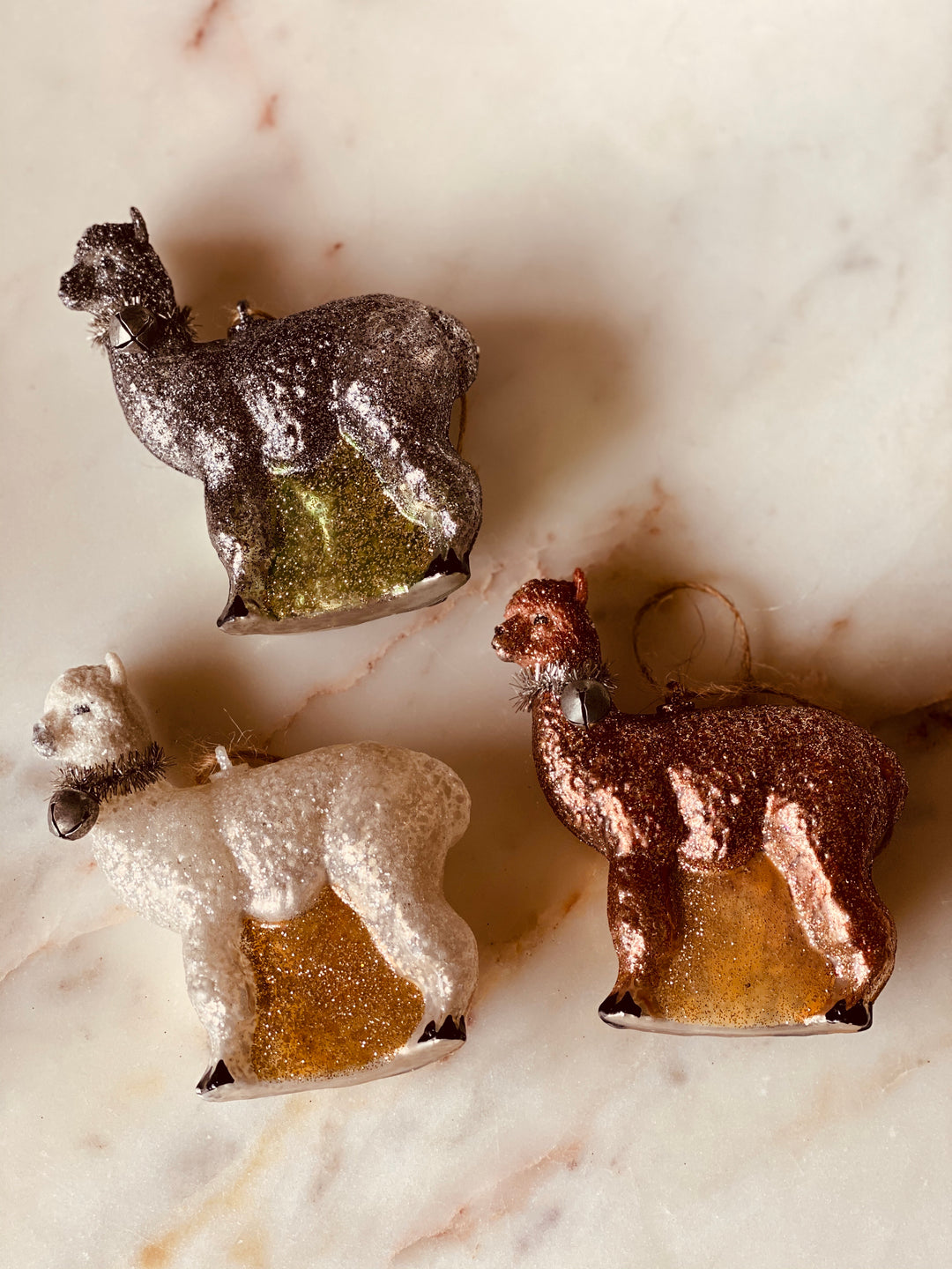 Glass Llama Ornament