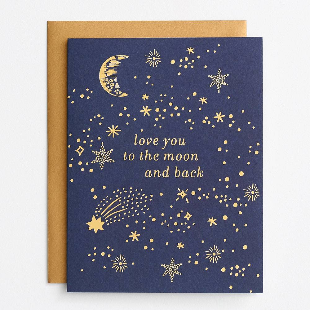 Love You to the Moon and Back Greeting Card