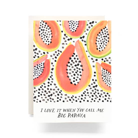 Big Papaya greeting card