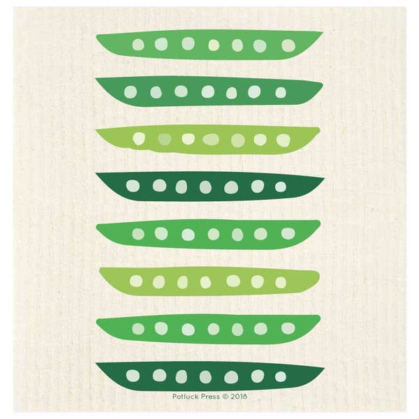 Peas Swedish Dishcloth